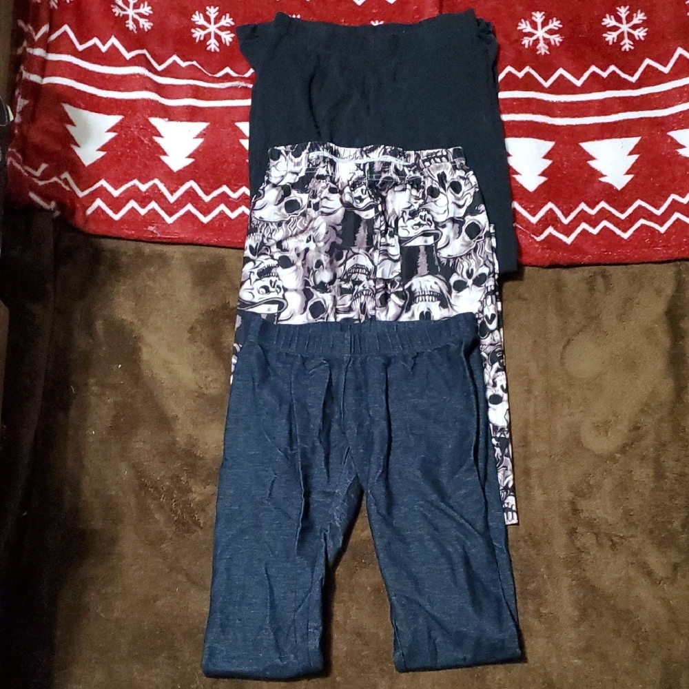 Stylish Black and Blue Pants Set